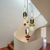 Candy Glass Chandelier Creative Hanging Lamp Pendant Light Ceiling Suspension for Loft Living Dining Room