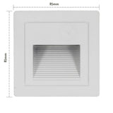 Outdoor Led Stair&Step Light 3W Waterproof Recessed Wall Corner Lamp For Home Landscape Pathway Stairway Garden Yard Footlight