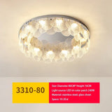 Modern LED Ceiling Lamp Metal Art Glass Chandelier Hanging Lamp Living Room Kitchen Indoor Decoration Ceiling Lustre Fixture