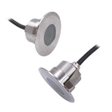 Waterproof Outdoor LED Light, Stainless Steel IP68 Terrace and Garden Ground Light, RGB RGBW, Recessed in Ground Lamp 12V/24V 2W