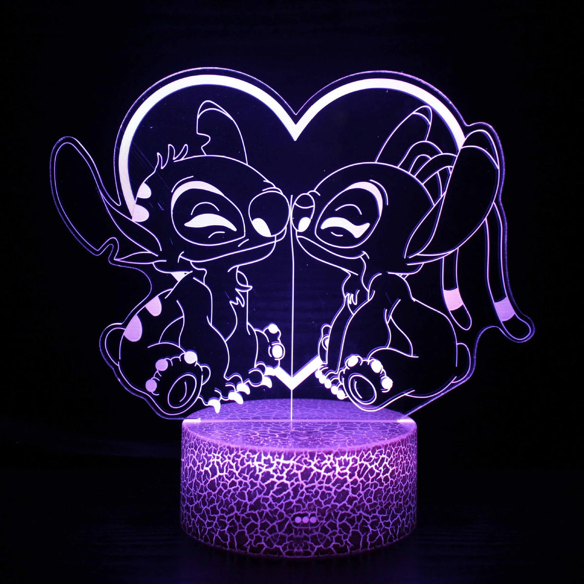 3D Illusion Stitch Night Light with Remote Control and Smart Touch Room Decor Lamp Birthday Valentine&#39;s Day Christmas Gifts