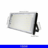 Led Flood Light 50W 100W 150W 200W 1/2/3PCS 110V 220V Outdoor Floodlight IP65 Waterproof Wall Lamp Reflector Led Street Light
