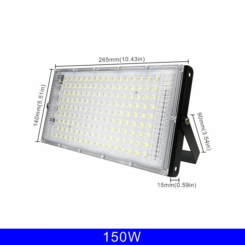 Led Flood Light 50W 100W 150W 200W 1/2/3PCS 110V 220V Outdoor Floodlight IP65 Waterproof Wall Lamp Reflector Led Street Light