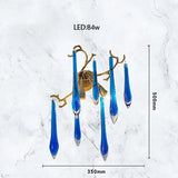 Light Luxury Crystal Chandelier Postmodern Minimalist Living Room Tree Branch Lamp Artistic Dining Room Pendant Lamp