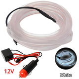 1M/2M/3M/5M Colour Car Interior Lighting LED Strip Auto Decoration Wire Rope Tube Line Flexible Neon Lights USB Drive Atmosphere