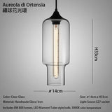Caren Lighting handmade Glass Modern Nordic hanging loft Glass Pendant Light decor Lights Fixtures led filament dinningroom Lamp