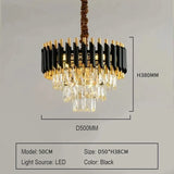 Home Appliance Crystal Ceiling Chandelier Luxury Dining Room Pendant Lamp Modern New Living Room Decor LED Bedroom Hanging Light