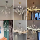 Crystal Chandelier for Living Room Dining Bedroom Hanging Lamps For Ceiling Firefly Lustre Design Modern Suspension Chandelier