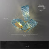 Blue Flower Ceiling Chandelier 2026 Modern Home Decor LED Hanging Lamp Dining Room Lustre Luxury Living Room Art Decor Lamparas