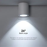 LED Ceiling Lamp 7W 12W Spotlight Aluminum COB Surface Mounted Spot Light AC85-265V Downlight for Kitchen Hallway Indoor Lightin