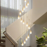 Modern Chandelier For Duplex Building Rotating Staircase Living Room Villa Lobby Home Crystal Bubble Decoration Lustre Luminaire