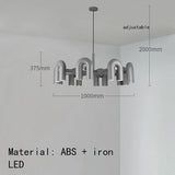 Nordic Creative U Shaped Pendant Light Restaurant Living Room Bedroom Personalized Minimalist Led Designer Decorative Chandelier