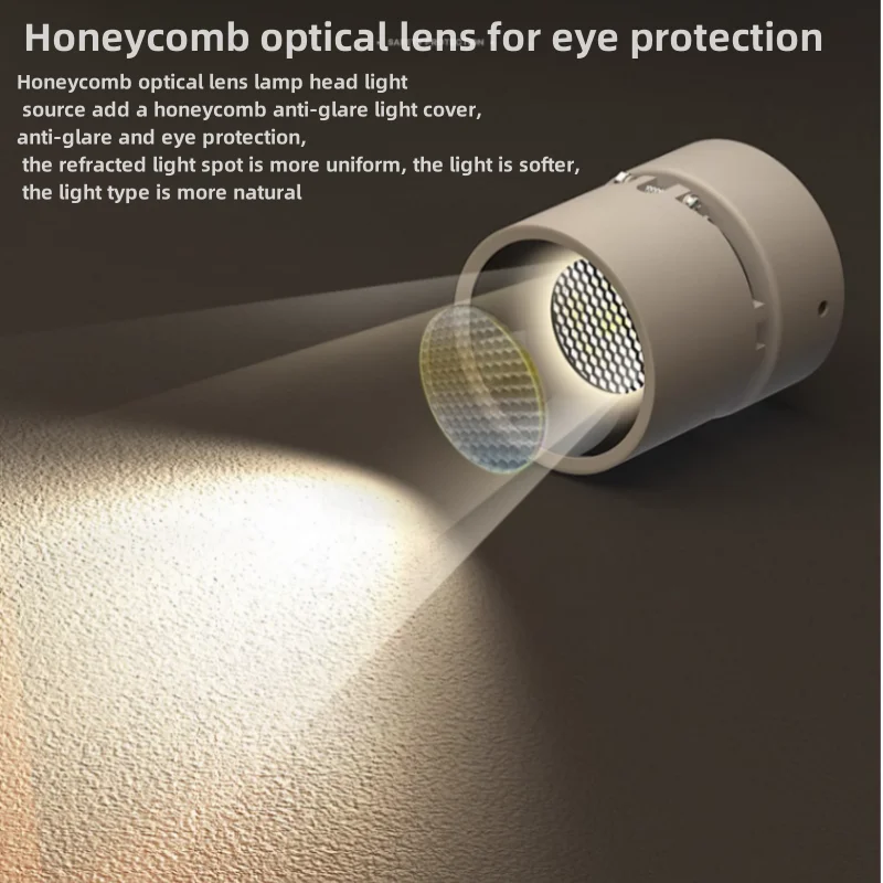 No open hole open mounting spot light folding light led background wall downlight sky lantern Porch corridor no main light