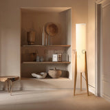 Japanese Retro Wabi - sabi Solid Wood Floor Lamp Study Hotel Art Decorative Corner Standing Lamp Living Room Bedroom Café's E27 Lamp