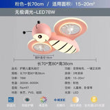 New Ceiling Fan Lights, Children's Bedroom Dining Room Ceiling Fan Lights, Ceiling Lights with Led Lights Indoor Lighting