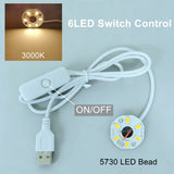 1/2/4 Pcs Dimmable 5V USB RGB LED Light Board with Remote Control - High-Brightness Colorful Gradient Module PCB Panel for DIY Model Display