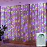 3/6M EID LED Curtain Light String Battery Power Wedding Bedroom Decor Ramadan Home Decoration 2026 Outdoor Lighting