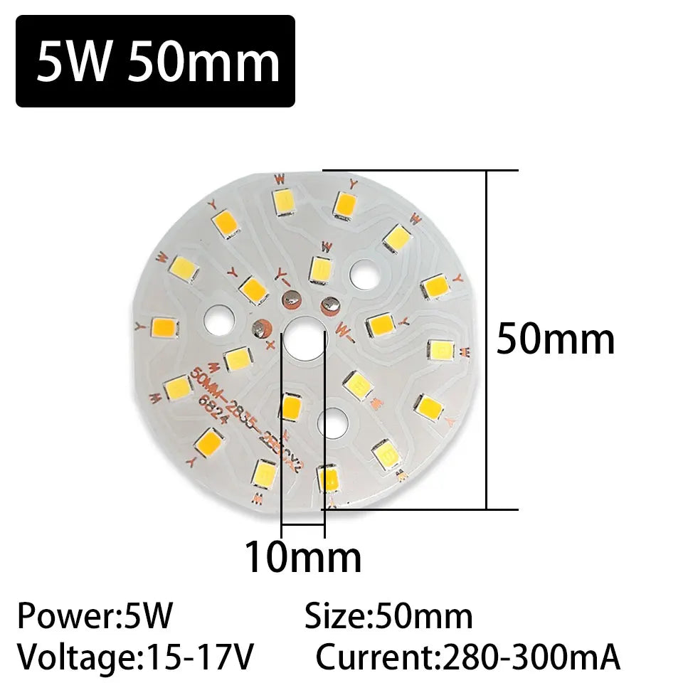 LED Bead Ceiling Lamp Renovation Lamp Board Circular Dual Color Dimming Bulb 3W 5W 7W 9W 12W 18W 24W Down Lamp SMD Light Source