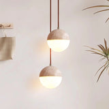 Vintage bedside hanging lamp for children's room, cute bar counter, wabi sabi bedroom lighting fixture