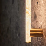 2025 New Minimalist Natural Marble Wall Lamp All Copper Living Room Decoration Bedroom Corridor Bedside LED Lighting Fixtures