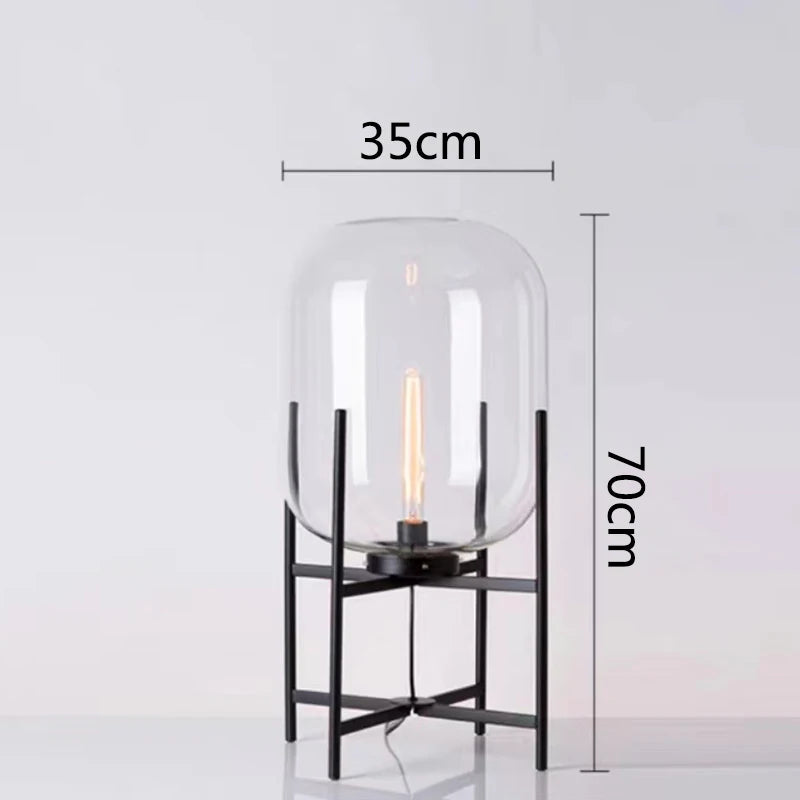 Modern home decors lighting Nordic floor light LED living room standing fixtures study bedroom glass table lamps