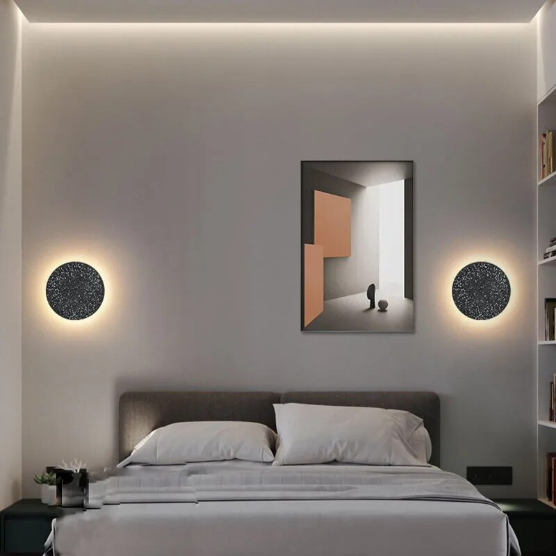 Nordic Creative Terrazzo Marble Wall Lamp Designer for Living Room Background Combination LED Online Celebrity Indoor Fixtures