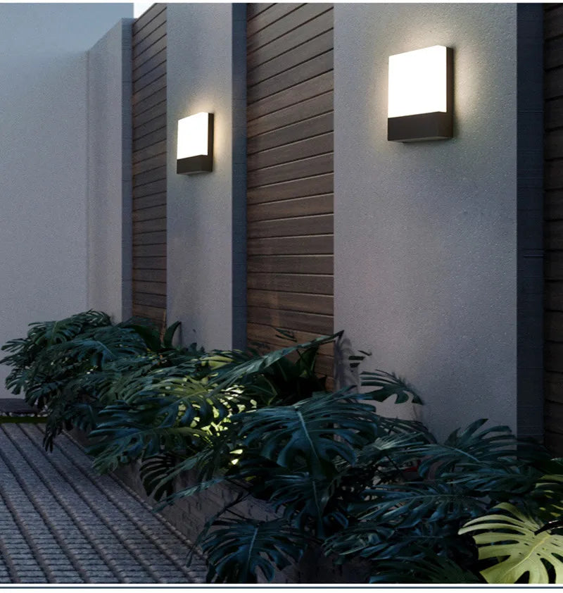 Roukeymi Outdoor Wall LED Waterproof Exterior Terrace Sensor Motion Courtyard Balcony light Door Front Lamp Aisle Salle Garden