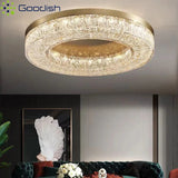 Modern Led Ceiling Lights Crystal Chandelier with Luxury Lamps for Living Dining Room Bedroom Hall Art Lighting Home Decoration