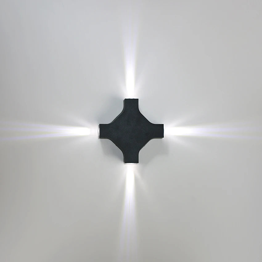 12w Cross Star Light Outdoor Waterproof Wall Lamps LED Front Door Wall Lights Garden Porch Wall Sconce AU68
