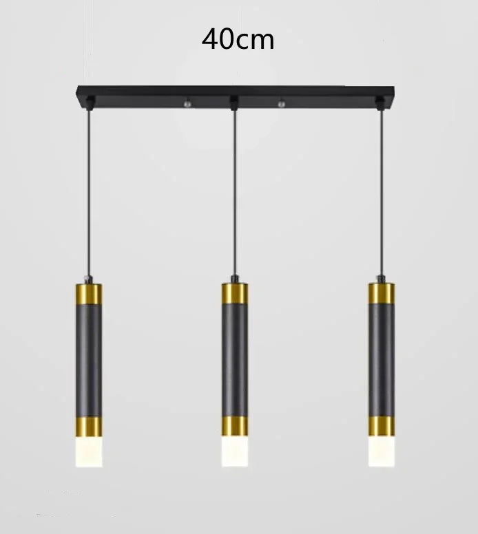 Modern Led Long Pendant Light for Bedroom Bedside Living Room Hanging Lamps Reading Lighting Double Spotlight Decor Chandelier