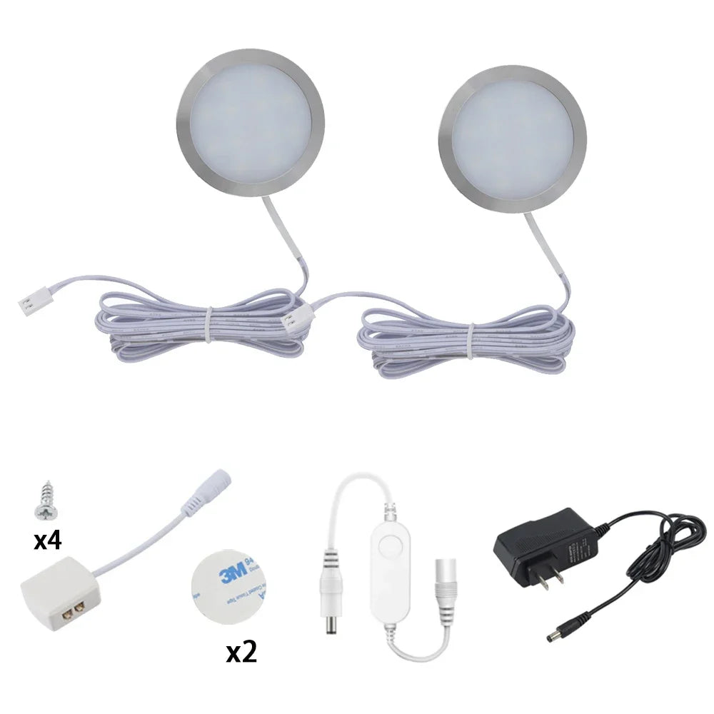 Tuya Wifi 12V LED Under Cabinet Lighting Dimming White/ Warm White Kitchen Counter Furniture Lighting Kit for Alexa Google Home