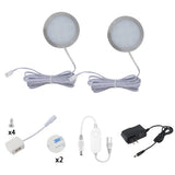 Tuya Wifi 12V LED Under Cabinet Lighting Dimming White/ Warm White Kitchen Counter Furniture Lighting Kit for Alexa Google Home