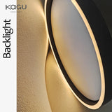 Rose Gold LED Ceiling Light - Modern Circular Dimmable Flush Mount Lamp