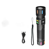 100000LM High Power Flashlight Built-in Battery Torch Rechargeable LED Spotlights Flashlights Fluorescent Strip Camping Lantren