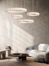 American Marble Black Chrome Gold Dimmable LED 2026 Chandelier Lighting Lustre Suspension Luminaire Lampen For Living Room