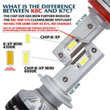 K8C 40W K7C Led Long Life Version H7 H4 H11 Led Headlight Bulb 3 Copper Tube Led Lights For Car H1 HB3 9005 HB4 9006