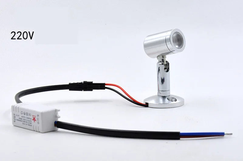 LED USB Spotlight 3W DC5V Mini Led Ceiling Down Lights Jewelry 220V 12V Interface Shop Cabinet Interior Toy Decoration Desktop