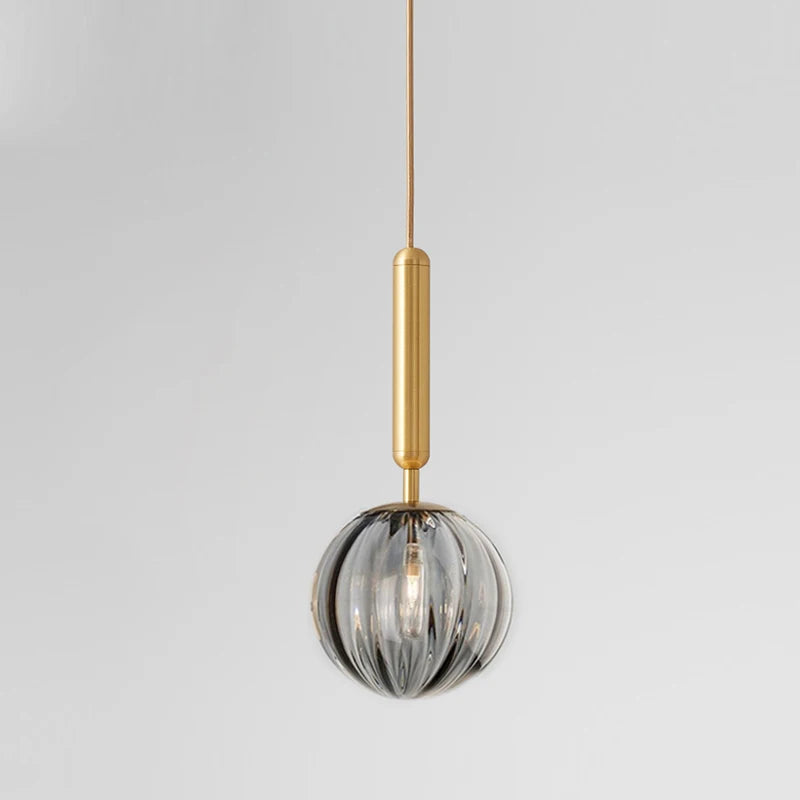 Nordic Colored Glass Pendant Lights Modern Simple Glass Art Hanging Lamp Restaurant Bar Sus pendent Bedroom Bedside Lamp Fixture