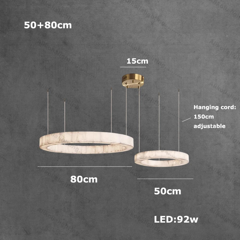 American Marble Black Chrome Gold Dimmable LED 2026 Chandelier Lighting Lustre Suspension Luminaire Lampen For Living Room