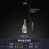 New Crystal Led Pendant lights Nordic luxury Dining Room Bar Kitchen Hanging Lamp bedroom bedside lamp suspension Deco Luminaire