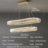 Modern Luxury Crystal Pendant Lights Home Dining Room Bar LED Lighting Lustre Decoration Indoor Ceiling Chandelier Lamp Fixtures