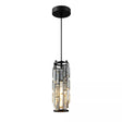 Modern Pendant Light Mini Crystal Chandeliers Adjustable Fixture for Kitchen Island Dinning Room Bedroom Black Chrome 3-Light