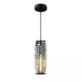 Modern Pendant Light Mini Crystal Chandeliers Adjustable Fixture for Kitchen Island Dinning Room Bedroom Black Chrome 3-Light