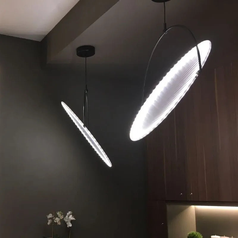 Kepler Pendant Lamp italian design potlight Minimalist ring light Dining Table Fabric Lamp Living Room Decoration bedside lamp