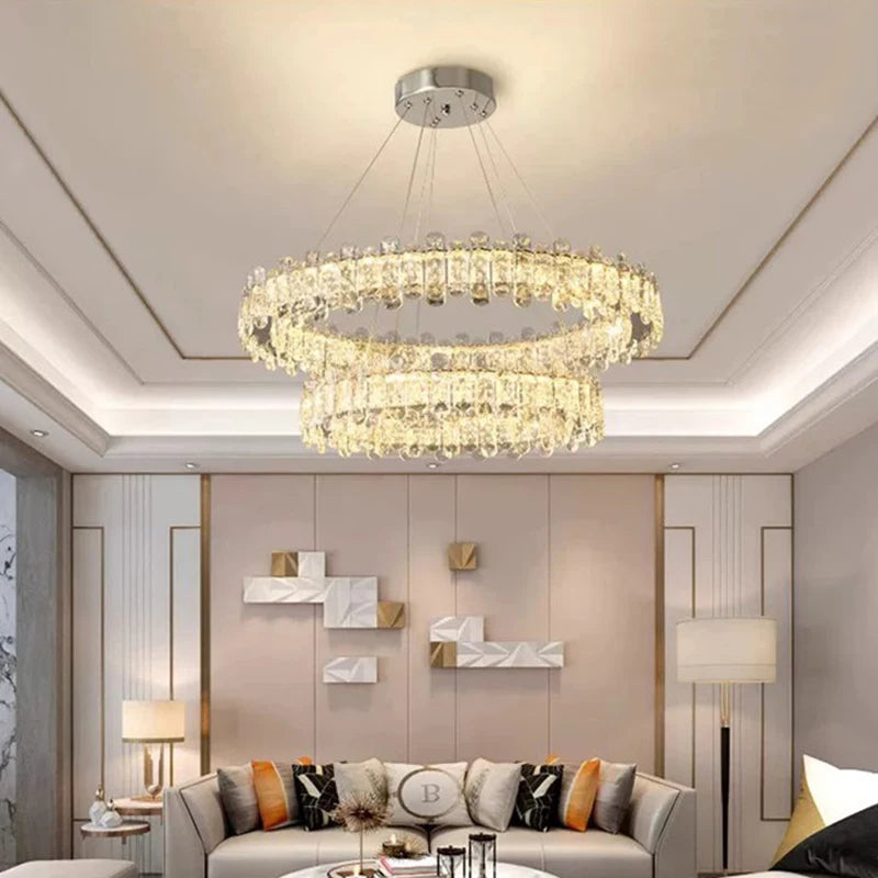 home decorationPendant lights, luxury crystal living room chandelier, dining room Pendant lamp, ceiling light, indoor lighting