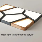 2026 Modern Nordic Style LED Chandelier Living Room Bedroom Kitchen Children Room Study Lamp Wood Geometric Design Ceiling Li