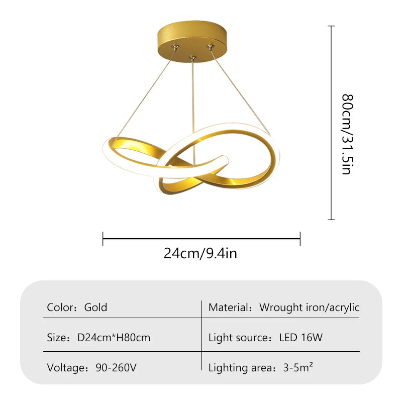 Modern LED Ceiling Pendant Lamp Dining Room Corridor Lamp Bedroom Living Room Personality Creativity Simple Illumination Light