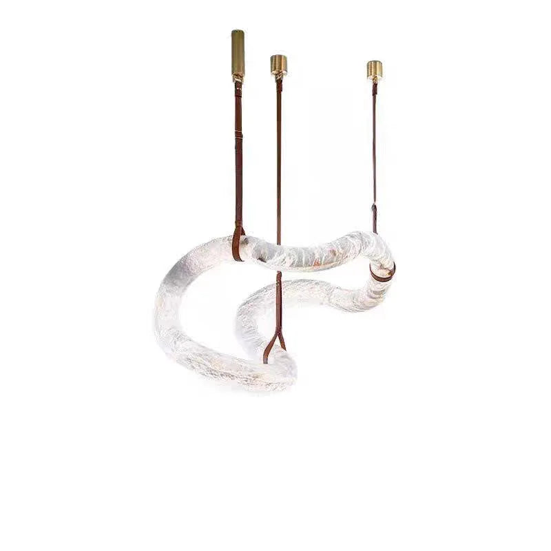 Dining Room Alabaster Chandelier Spanish Marble Ceiling Pendant Lights For Kitchen Living Room Loft Desiginer Marble Chandeliers