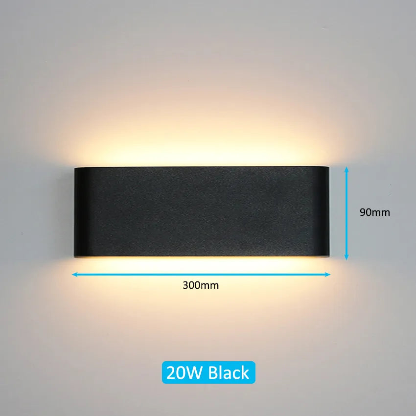 LED Outdoor Waterproof IP65 Wall Light Porch Garden Wall Lamp & Indoor Home Decors Bedroom Living Room Decoration Lighting Lamp
