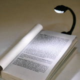 Mini Flexible Clip-On Bright Book Light Laptop White LED Book Reading Light Lamp Compact Portable Student Dormitory Lights